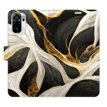 Flipové pouzdro iSaprio - BlackGold Marble - Xiaomi Redmi Note 10 / Note 10S