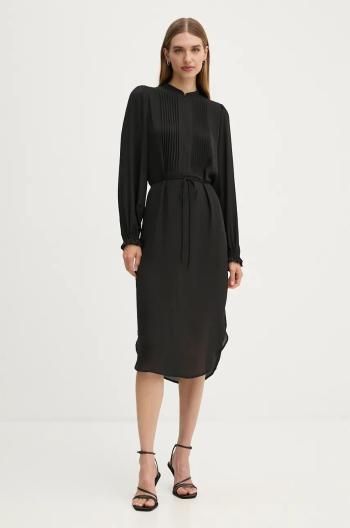 Šaty Bruuns Bazaar CamillaBBFilla dress čierna farba, mini, rovný strih, BBW4103