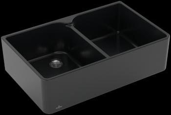 VILLEROY & BOCH VILLEROY & BOCH - Keramický drez Villeroy &amp; Boch Farmhouse 80 X, 638001R7, Pure Black 638001R7