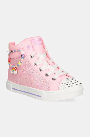 Detské tenisky Skechers TWINKLE SPARKS ružová farba, 314816L