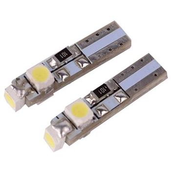 M-Style LED žárovka T5 3528 3SMD pro podsvícení budíků palubní desky - bílá 2ks (5123-MS-048472)