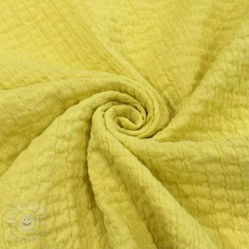 Bavlnená látka STRETCH Baby yellow