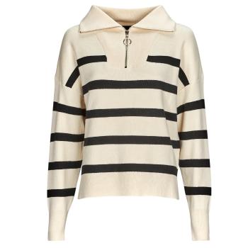 Vero Moda  VMSABA STRIPE LS HIGHNECK BLOUSE GA NOOS  Svetre Béžová