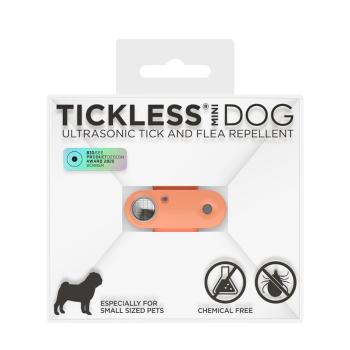 TICKLESS MINI DOG DOBIJATELNY ULTRAZVUKOVY ODPUDZOVAC KLIESTOV A BLCH PRE PSOV - HOT PEACH