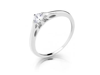 Cutie Diamonds Zásnubný prsteň z bieleho zlata s diamantom DZ6887-2411-10-X-2 54 mm