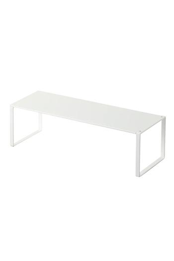 Sklopná polica na topánky Yamazaki Frame biela farba