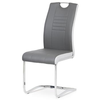 Jedálenská stolička Autronic 42x98 cm sivá ekokoža DCL-406 GREY