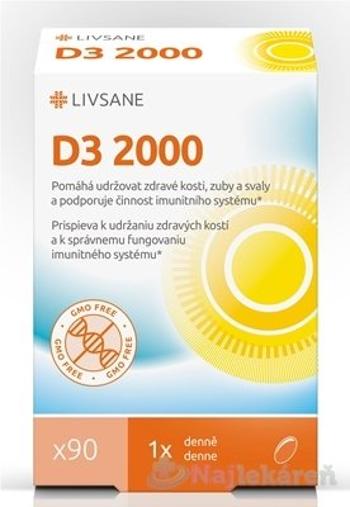 LIVSANE Vitamín D3 2000 IU 90 cps