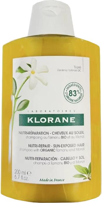 Klorane Vyživujúci šampón pre vlasy vystavené slnku Bio Tamanu a Monoi (Nourishing Shampoo) 200 ml