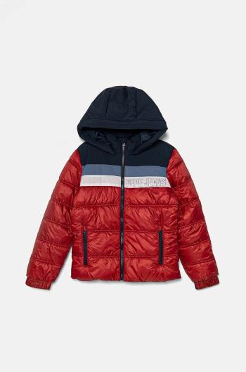 Detská bunda Pepe Jeans OLDEN červená farba, PB401284