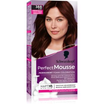 Schwarzkopf Perfect Mousse permanentná farba na vlasy odtieň 388 Dark red brown 1 ks