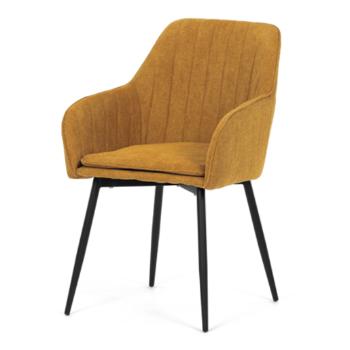Jedálenská stolička Autronic 55x84 cm žltá látka DCL-221 YEL2