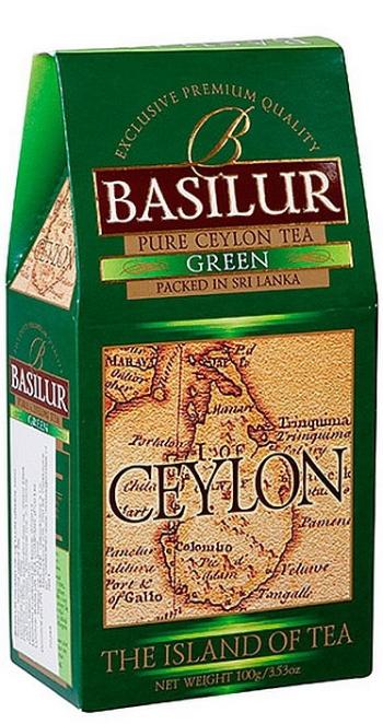 BASILUR Ostrov čaje Ceylon Green paper 100 g