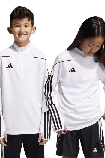 Detská mikina adidas Performance TIRO23L TR TOPY biela farba, jednofarebná, IB8477