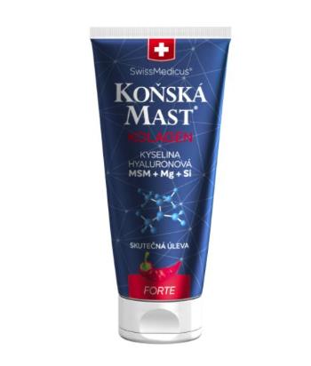 Herbamedicus Konská masť s morským kolagénom forte hrejivá 200 ml