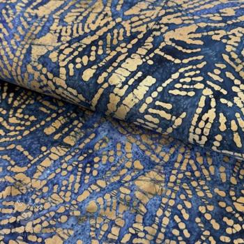 Bavlnená látka BATIK NEW design F navy
