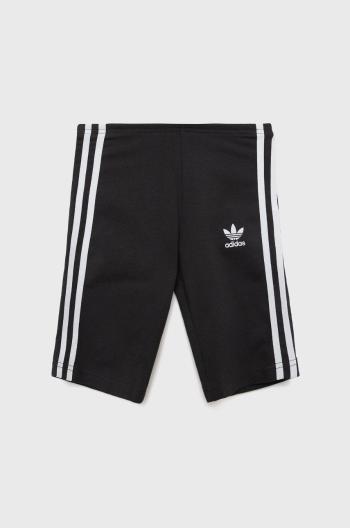 Detské krátke nohavice adidas Originals HD2038 čierna farba, s nášivkou,