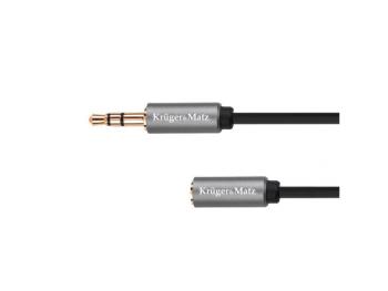 Kábel Jack 3,5mm konektor/Jack 3,5mm zdířka 1m KRUGER & MATZ KM1229 Basic