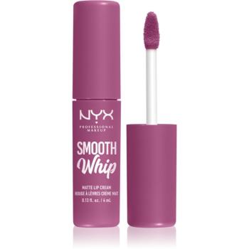 NYX Professional Makeup Smooth Whip Matte Lip Cream zamatový rúž s vyhladzujúcim efektom odtieň 19 Snuggle Sesh 4 ml