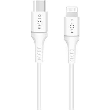 FIXED s konektormi USB-C/Lightning a podporou PD 1 m MFI certifikácia biely (FIXD-CL-WH)