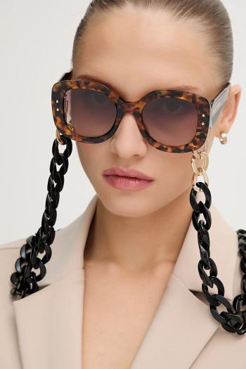 Slnečné okuliare Carolina Herrera dámske, hnedá farba, HER 0254/S