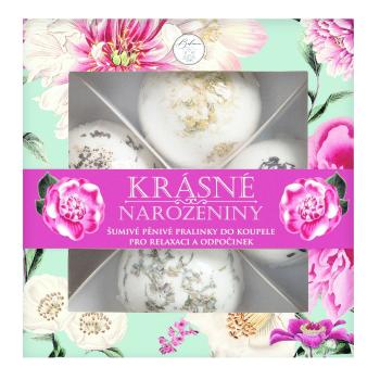 Bohemia Gifts Pralinky do kúpeľa - K narodeninám, 4 ks