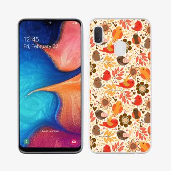 PROTEMIO MY ART Ochranný obal Samsung Galaxy A20e BIRDS (004)