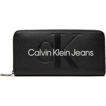 Calvin Klein Jeans  SCULPTED ZIP AROUND MONO K60K607634  Peňaženky Čierna