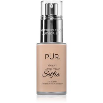 PÜR Cosmetics 4-in-1 Love Your Selfie make-up a korektor 2 v 1 odtieň MN1 30 ml