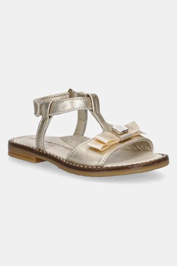 Detské kožené sandále Tommy Hilfiger zlatá farba, T1A2-33940