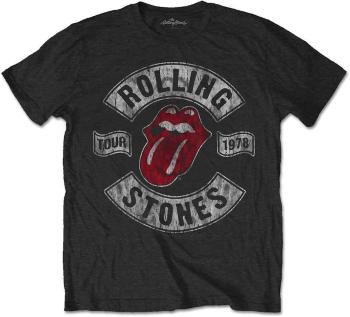 The Rolling Stones Tričko US Tour 1978 Unisex Black XL