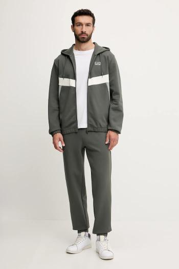 Tepláková súprava EA7 Emporio Armani zelená farba, AF12660.7M000283