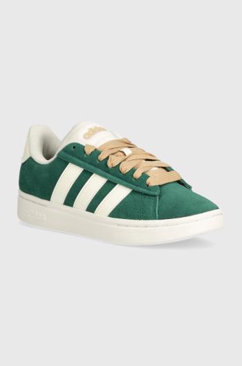 Semišové tenisky adidas Grand Court Alpha zelená farba, IH3850