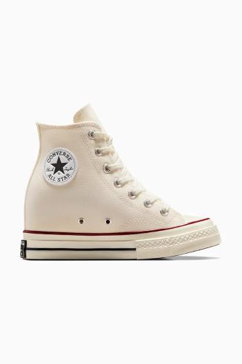 Tenisky Converse Chuck 70 Wedge dámske, biela farba, A12562C