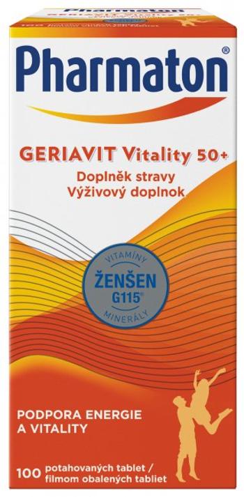 PHARMATON Geriavit Vitality 50+ 100 tabliet