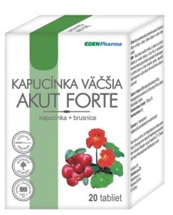 EDENPHARMA KAPUCÍNKA VÄČŠIA AKUT FORTE 20 tabliet