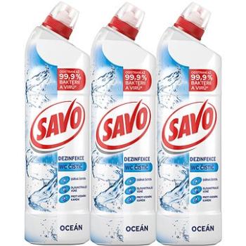 SAVO Oceán WC gél 3× 700 ml (CISWC167s3)