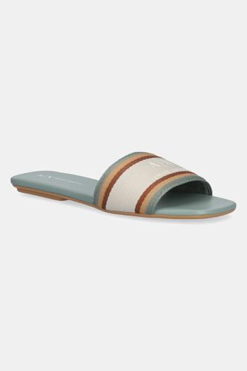 Šľapky Armani Exchange tyrkysová farba, XDP056 XV922 00134