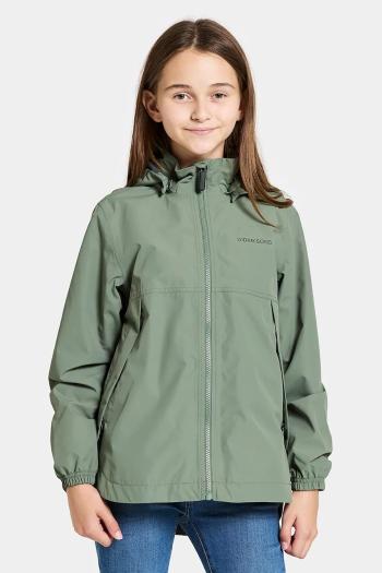 Detská bunda Didriksons MELISS KIDS JKT zelená farba, 505604