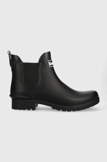 Gumáky Barbour Wilton dámske, čierna farba, LRF0066BK11