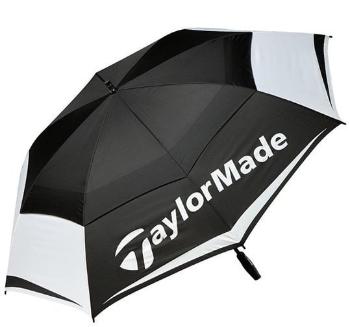 TaylorMade Double Canopy Dáždnik Black/White 64"