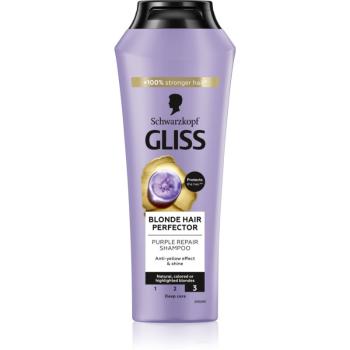 Schwarzkopf Gliss Blonde Hair Perfector šampón na vlasy neutralizujúci žlté tóny 250 ml