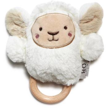 O.B Designs Bunny Soft Rattle Toy plyšová hračka s hrkálkou White 3m+ 1 ks