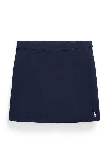Dievčenská sukňa Polo Ralph Lauren Wimbledon Collection tmavomodrá farba, 313939573001