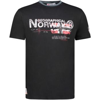 Geographical Norway  SY1450HGN-Black  Tričká s krátkym rukávom Čierna