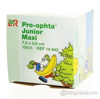 Okluzor nápl.Pro-ophta Junior Maxi 7.0x5.9cm/100ks
