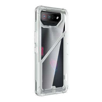 TEO Pevný ochranný obal so stojanom Asus ROG Phone 7 / ROG Phone 7 Ultimate priehľadný