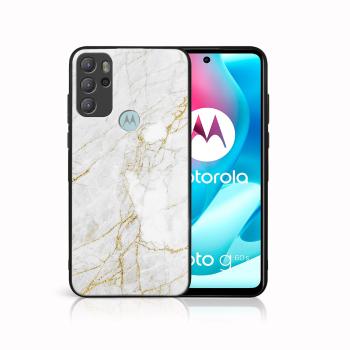 MY ART Silikónový obal Motorola Moto G60s WHITE STONE (011)