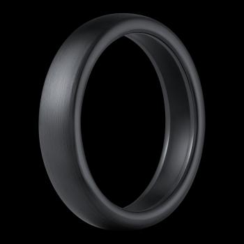 NICEBOY ONE Platobný prsteň Brushed black S5