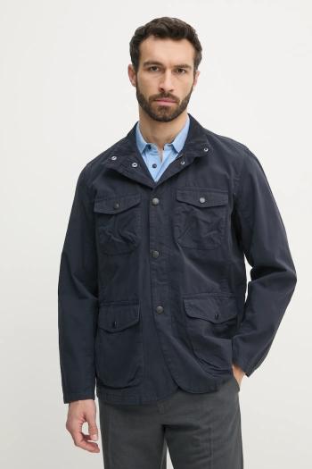 Bavlnená bunda Barbour Ogston Casual Jacket tmavomodrá farba, prechodná, MCA1039